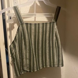 Green crop top